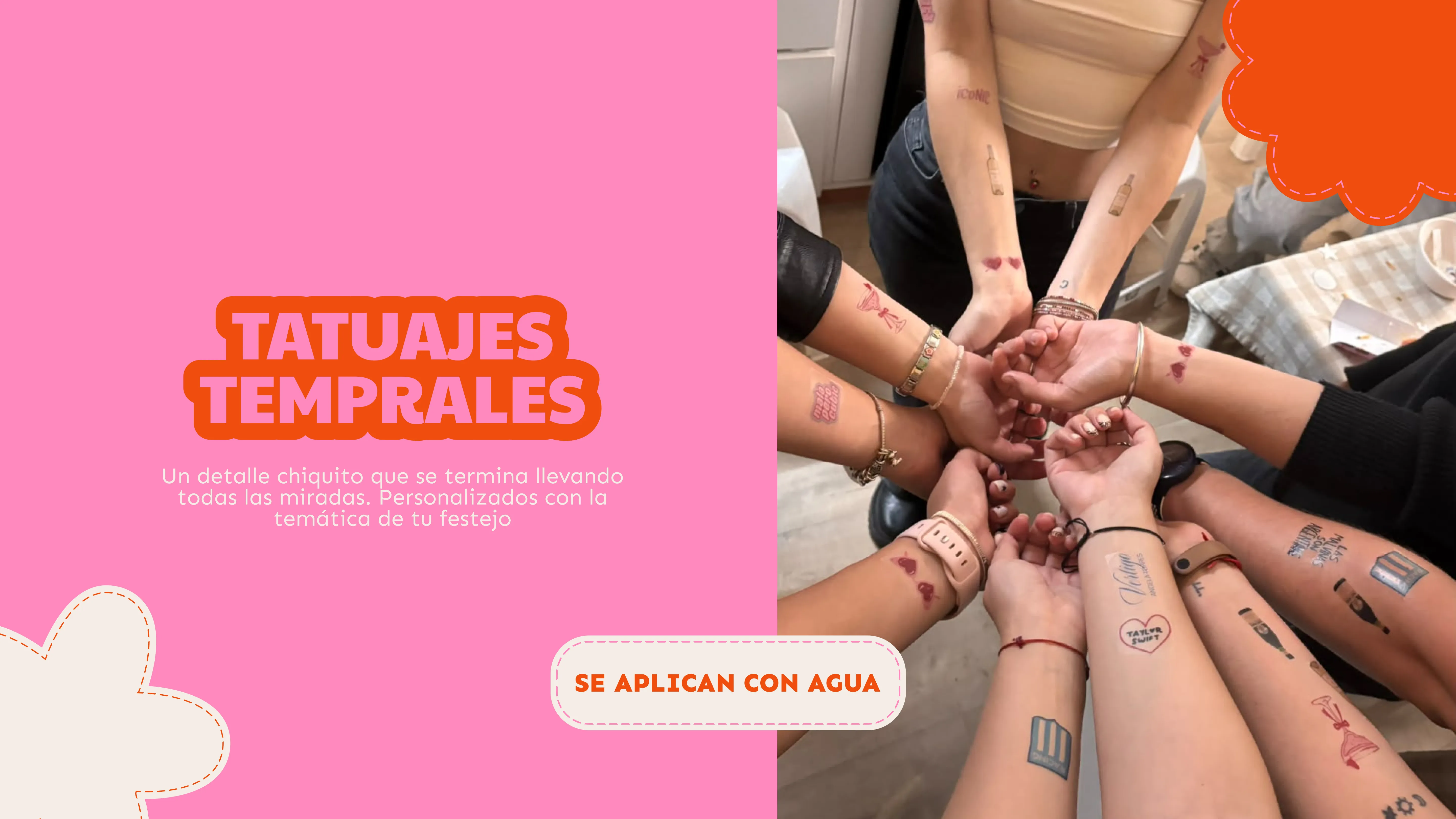 Tatuajes temporales personalizados Chirimoya